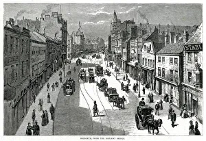 Briggate Gallery: Briggate - Leeds, Yorkshire 1885
