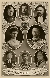 Generals And Leader Prints: Britain & Her Allies Print: World Leaders 1914