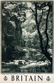 Britain poster, Chee Dale, near Buxton, Derbyshire Britain poster, Chee Dale, near Buxton, Derbyshire