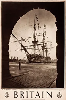 Britain poster, HMS Victory, Southsea and Portsmouth Britain poster, HMS Victory, Southsea and Portsmouth