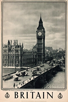 Britain poster, Houses of Parliament, London Britain poster, Houses of Parliament, London