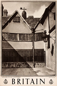 Britain poster, Leicester, 14th century Guildhall Britain poster, Leicester, 14th century Guildhall