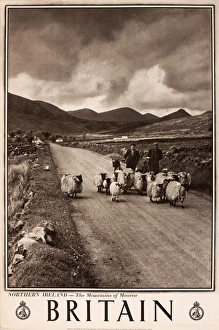Britain poster, Northern Ireland, Mountains of Morne Britain poster, Northern Ireland, Mountains of Morne