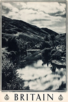 Britain poster, River Ayort, Scotland Britain poster, River Ayort, Scotland