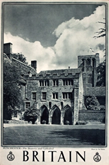Britain poster, Winchester Deanery and Cathedral Britain poster, Winchester Deanery and Cathedral