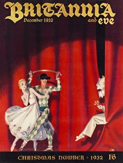 Britannia and Eve Christmas cover 1932 Britannia and Eve Christmas cover 1932