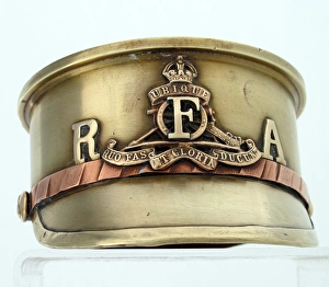 British 4 5 Howitzer shell case base - Army Service cap British 4 5 Howitzer shell case base - Army Service cap