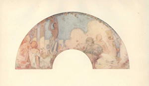 Holme Gallery: British art nouveau fan design by Frank Brangwyn (1867-1956)