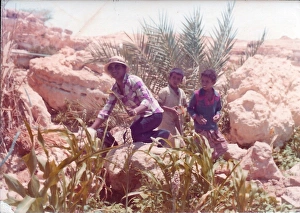 Jeans Gallery: British Caribbean woman with Omani with Omani boys in Oman