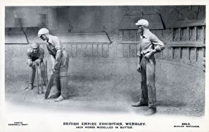 British Empire Exhibition - Jack Hobbs modelled in butter British Empire Exhibition - Jack Hobbs modelled in butter