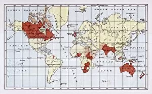 World Gallery: British Empire Map 1880