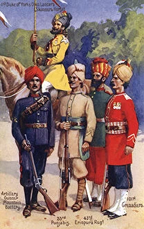 Gunner Gallery: British Indian Army representatives, WW1