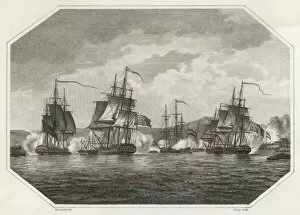 Images Dated 3rd October 2007: British Navy taking Curacao, Napoleonic Wars