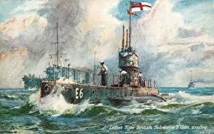 Rough Gallery: British submarine HMS E6, WW1