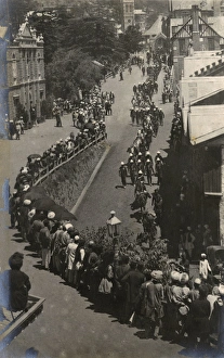 Pradesh Gallery: British troops on parade, Simla, Himachal Pradesh, India