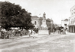 Broad Street, and Nelson statue, Bridgetown, Barbados Broad Street, and Nelson statue, Bridgetown, Barbados
