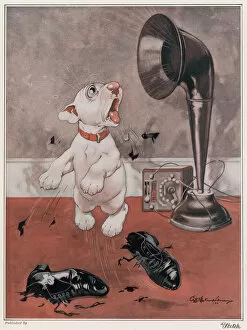 Warning Gallery: His Broadcast Masters Voice by George Studdy
