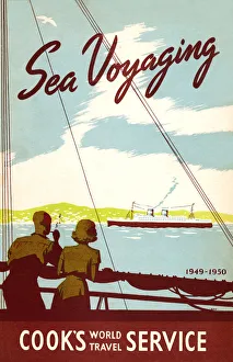 Brochure front cover advertising Thomas Cooks travel service. Date: 1949 - 1950 Brochure front cover advertising Thomas Cooks travel service. Date: 1949 - 1950