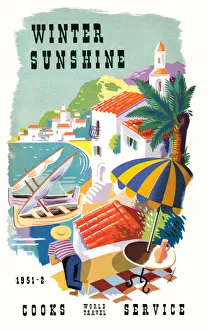 Brochure front cover advertising Thomas Cooks World Travel Service, 1951-2 Date Brochure front cover advertising Thomas Cooks World Travel Service, 1951-2 Date