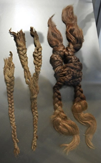 Nordic Gallery: Bronze Age. Four interlaced plaits. From Farup at Vindum, ce