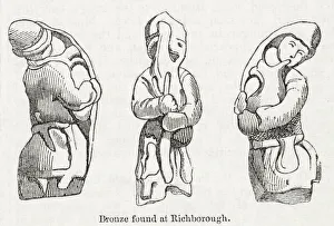 Bronze figure found at Roman fort at Richborough, Kent Bronze figure found at Roman fort at Richborough, Kent