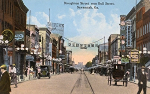 Broughton Street, Savannah, Georgia, USA Broughton Street, Savannah, Georgia, USA