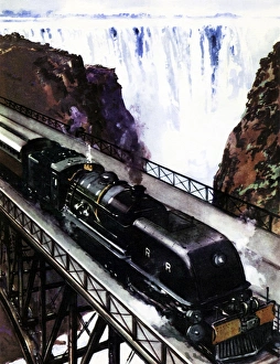 Bulawayo Gallery: Bulawayo-Bukama train crossing the Zambezi River