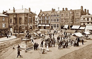 Bury Collection: Bury St. Edmunds Market Place early 1900s