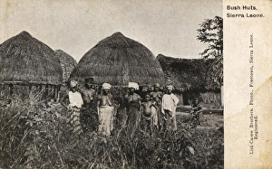 Related Images Gallery: Bush Huts - Village, Sierra Leone, West Africa