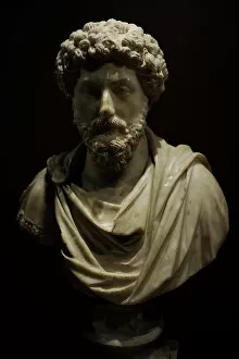 Antiquity Gallery: Bust of the Roman emperor Marcus Aurelius (121-180 AD)