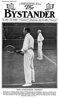 Bystander cover, Anthony Wilding & Arthur Balfour tennis Bystander cover, Anthony Wilding & Arthur Balfour tennis