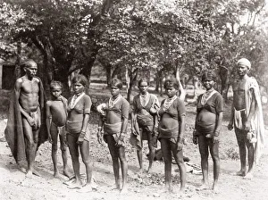 c. 1880s India - group of hill people c. 1880s India - group of hill people