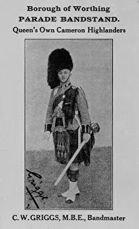 C W Griggs MBE, Bandmaster, Borough of Worthing, Sussex C W Griggs MBE, Bandmaster, Borough of Worthing, Sussex