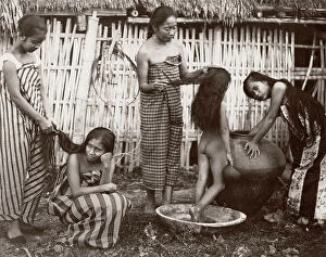 Ethnic Gallery: c.1880s South East Asia - Philippines - girls and women
