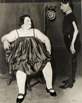 c.1920's - Madame Alice fat lady performer