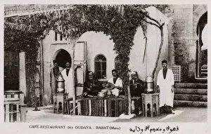 Rabat Gallery: Cafe Restaurant des Oudaya at Rabat, Morocco