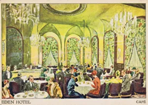 <b class=qtipBold><figcaption>The caf頡t the Eden Hotel, Berlin</figcaption></b><br>The caf頡t the Eden Hotel, Berlin, late 1920s Date: late 1920s<br><em>© Mary Evans / Jazz Age Club Collection</em> The caf頡t the Eden Hotel, Berlin