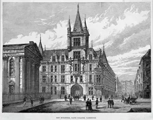 College Prints: Caius New Buildings Print, Cambridge