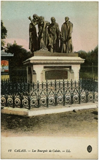 Calais, France - Burghers of Calais statue Calais, France - Burghers of Calais statue