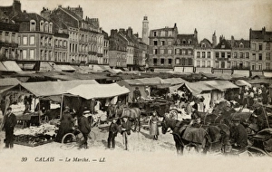 Images Dated 20th January 2016: Calais, France - street market