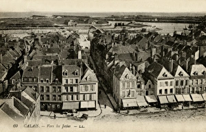 Images Dated 20th January 2016: Calais, France - view towards the piers