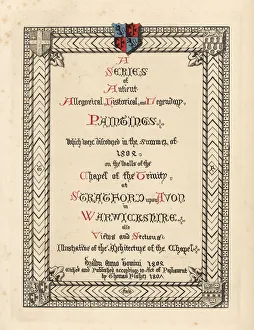 Calligraphic title page in black and red Calligraphic title page in black and red