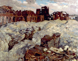 Calonne, near Loos - British troops in their trenches, WW1 Calonne, near Loos - British troops in their trenches, WW1