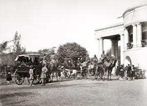 Camel Carriage at Government House, Lahore Camel Carriage at Government House, Lahore