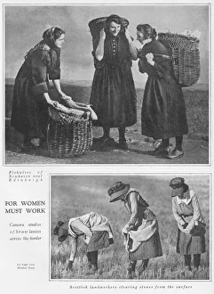 Two camera studies of women at work in Scotland, 1926 Two camera studies of women at work in Scotland, 1926
