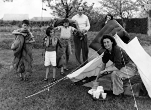 Camping Family 1950S Camping Family 1950S
