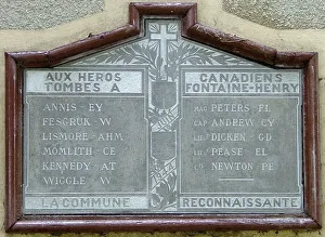 Canadian Casualties Memorial Fontaine Henry church Canadian Casualties Memorial Fontaine Henry church
