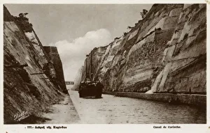 Corinthian Gallery: Canal at Corinth, Greece