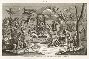 Cannibals at a Witches' Sabbat Print (1783)