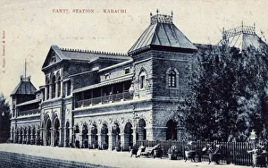 Cantonment Railway Station, Karachi, British India Cantonment Railway Station, Karachi, British India